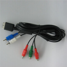 2X Ypbpr for PS2/PS3/PS3 Slim HDTV-Ready TV HD Component AV Cable 5-Wire 6FT Black