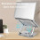 Lifting Heat Dissipation Computer Stand 360 Rotating Laptop Stand for     Computer Gray 2