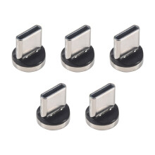 7Pin Type C Magnetic Plug Tips Fast Charging Cable Adapter for Magnetic Charger 360 Degree Rotation Connector 5PCS