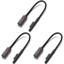3X Nylon Braided for Surface Connect to USB-C Charging Cable for Surface Pro7 Go2 Pro6 5/4/3 Surface Laptop Book