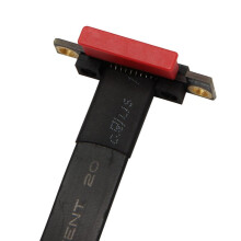 5X PCIE X1 Riser Cable Dual 90 Degree Right Angle PCIe 3.0 X1 to X1 Extension Cable 8Gbps PCI Express 1X Riser Card 20cm