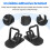 2Pcs Portable Laptop Stand Computer Riser Lift Self-Adhesive Foldable Invisible Notebook Adjustable Height Stand Black 5