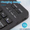 Ultra-Thin Silent Wireless  Keyboard and Mouse Set Suitable for Tablet Notebook  Keyboard Black 4