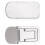 2Pcs Portable Laptop Stand Computer Riser Lift Self-Adhesive Foldable Invisible Notebook Adjustable Height Stand Silver 7