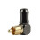 10 Uds. Conector RCA Conector de Audio Macho Codo de Ángulo Recto de 90 Grados Conector de Terminal de Altavoz para Soldar Cable de Vídeo 3