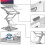Aluminum Alloy Cooling Laptop Stand Foldable Double-Layer Laptop Stand for    Computer Silver 5