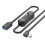 USB3.0 Extension Cable with Power Button 5Gbps Data Transfer Male to Female Extend Cord 3.3ft for Keyboard PowerSwitch E 1