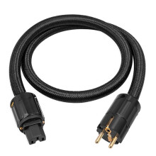 12AWG HiFi-Voedingskabel, HiFi-Voedingskabel EU-Voedingskabel, 250V/15A voor Luidsprekers, Subwoofer, Platenspeler, Versterker 100cm