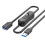 USB3.0 Extension Cable with Power Button 5Gbps Data Transfer Male to Female Extend Cord 3.3ft for Keyboard PowerSwitch A 1