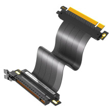Cabo de Extensão PCIE 4.0, 16x Cabo de Elevação de GPU de Alta Velocidade Blindado com Placa de Extensão de GPU de Porta PCI Express, 20 cm 180