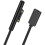 3X Nylon Braided for Surface Connect to USB-C Charging Cable for Surface Pro7 Go2 Pro6 5/4/3 Surface Laptop Book 2