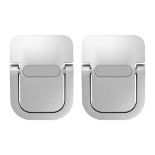 2Pcs Portable Laptop Stand Foldable Bracket Invisible Laptop Riser Stand Foot Pad for Laptop Notebook Holder Legs Silver
