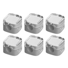 6Pack Magnetic Cable Management Clips,Magnetic Cord Organizer Cable Management Clips for Office Desk Car Wall White