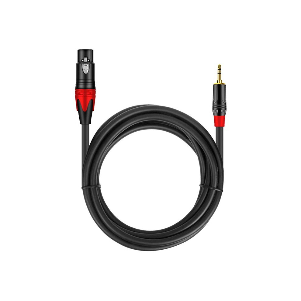 3.5Mm To Xlr (3-Pin) Microphone Audio Cable Female To Male Cable For Audio Mixer Amplifier Mic Guitar Speaker 6.5Ft 6031396525758