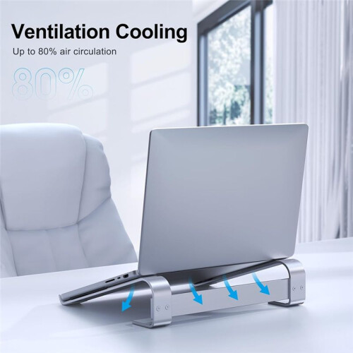Aluminum Laptop Cooling Stand Vertical Desk Notebook Computer Stand Support Laptop Accessories 2
