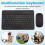 Ultra-Thin Silent Wireless  Keyboard and Mouse Set Suitable for Tablet Notebook  Keyboard Black 3