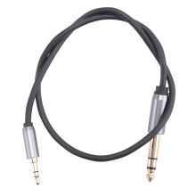 Wysokiej Jakości Kabel AUX 6,35 mm do 3,5 mm do Elektronicznego Miksera Gitarowego, Złącza Audio, Adaptera Dźwięku Stereo