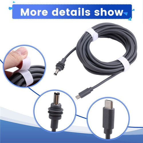 For Starlink  USB C to  Power Cable 16.4FT Type-C to  Cable Replacement for Starlink 1
