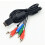 2X Ypbpr for PS2/PS3/PS3 Slim HDTV-Ready TV HD Component AV Cable 5-Wire 6FT Black 5