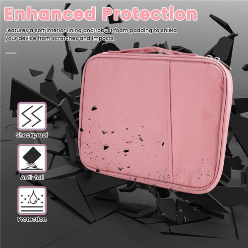 Capa Universal para Tablet de 10,8-11 Polegadas, Capa de Viagem de Nylon para  Pro, Rosa 1