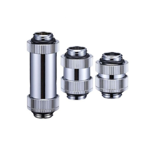 Conectores Rotativos Macho para Macho G1/4 Polegadas - Conexões de Resfriamento de Água SLI de Cobre para PC, Comprimentos Ajustáveis D 2
