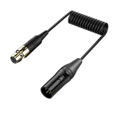 XLR 3Pin Male to XLR 4Pin Female Amplifier Audio Mixer Microphone Camera Audio Cable