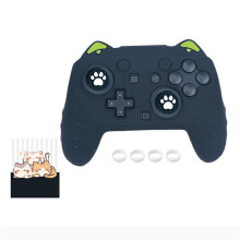 For   2 Pro Cat Ear Game Controller Silicone Skin Set Anti-Slip Sweat-Proof Tight Fit Comfortable Game