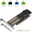 Placa Adaptadora SSD NGFF e MSATA, M.2 NVME para PCIE/ M.2  SSD para  III/ Placa Conversora Expressa MSATA para 3