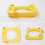 3D Printing Computer Base Power Button Front Heat Dissipation Bracket Dustproof Host Accessories for   M4 Black 3