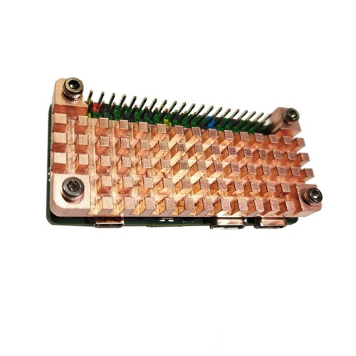 For Raspberry Pi Zero Pure Copper Heatsink Protective Case Passive Cooling Enclosure for Raspberry Pi Zero W/2W 2