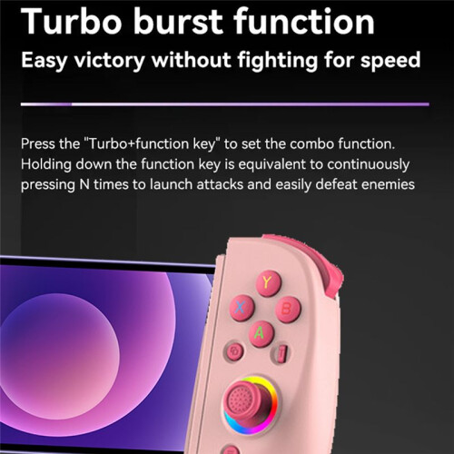 Telescopic D8 Gamepad Controller Joystick 6-Axis Gyro Vibration Wireles  5.2 for Android IOS PS4   A 2
