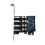 PCI-E USB 3.2 5Gbps Expansion Card PCI Express X1 to 4  USB 3.2 HUB Adapter Controller with  Power for Desktop 4