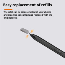 EMR Stylus for 2 Replacement with Digital Eraser 4096 Pressure Level Sensitivity Rejection for