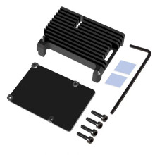 For Raspberry Pi 4 Model B Aluminum Case(Without Fan and Motherboard)