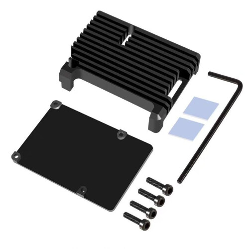 Para Raspberry Pi 4 Modelo B Gabinete de Alumínio (Sem Ventoinha e Placa-Mãe)
