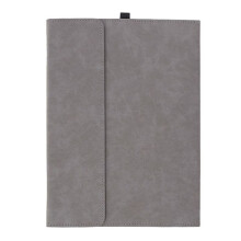 Capa Flip de Couro PU para Tablet Surface Pro X da para Surface Pro X com Suporte, Cinza