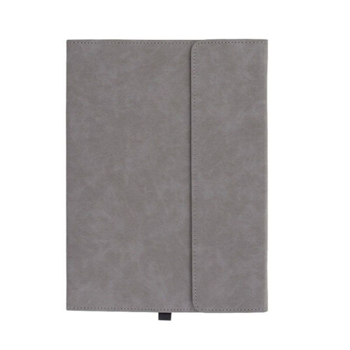 Capa Flip de Couro PU para Tablet Surface Pro 9/10/11 com Suporte para  Surface Pro 11 10 9 Cinza