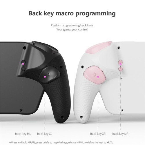 KS63 RGB Wireless Controller Gamepad for  &  OLED, Retro GameCube Turbo Gaming Pad with Back Button