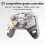 BSP-G7 Wireless Game Controller with Hall Joystick Six-Axis Body Vibration for PC  IOS Android PS4 A 3