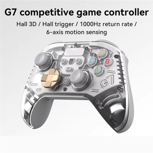 BSP-G7 Wireless Game Controller with Hall Joystick Six-Axis Body Vibration for PC  IOS Android PS4 A 2