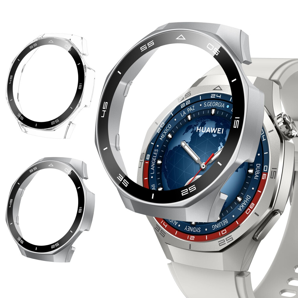 Case With Tempered Glass Screen Protector For Huawei Watch Gt5 Pro 46Mm, Full Coverage Scratchproof 9073542373667