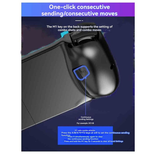 D3 Stretchable Mobile Game Controller 3D Joystick  5.0 Wireless Gamepad for PUBG for  IOS Android B
