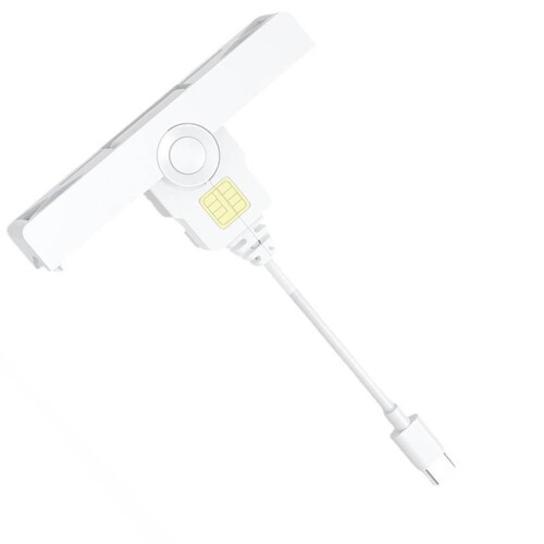 Type-C Bank Chip Card Reader Portable Common Access Card Reader Foldable for Windows / OS / Android 1