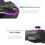 KS63 RGB Wireless Controller Gamepad for  &  OLED, Retro GameCube Turbo Gaming Pad with Back Button Black 5