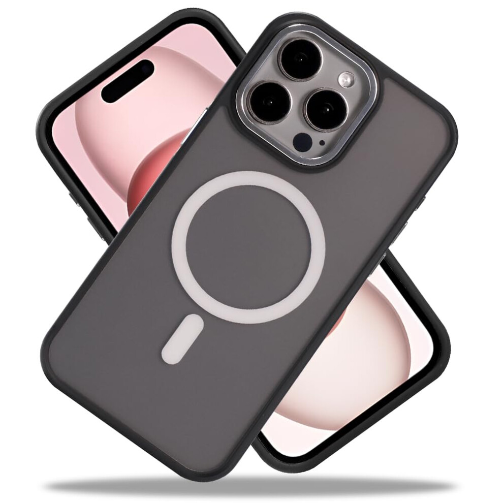 Militarygrade Shockproof Frosted Matte Cover With Screen Guard, For Iphone 15 Magsafe White 9771547087656