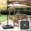 Outsunny Base para Sombrilla Negro 101 x 101 x 12 cm 2