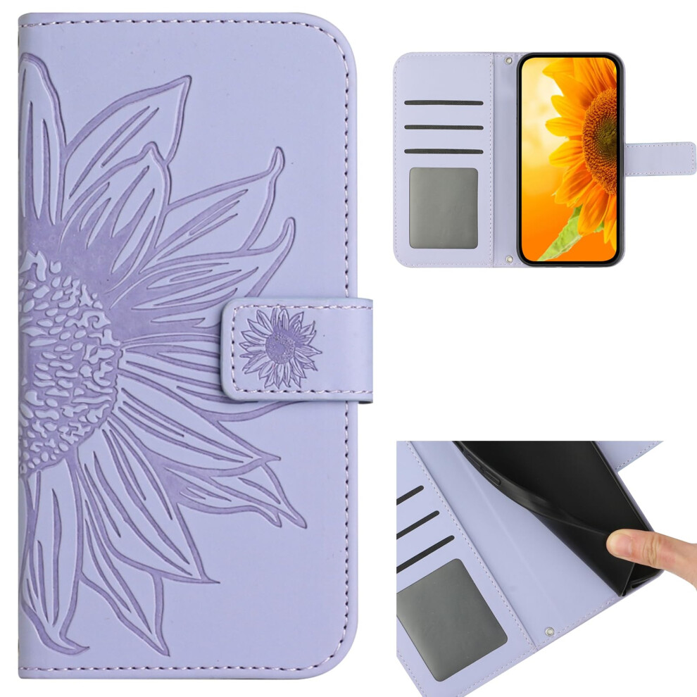 Flip Wallet Cover With Card Slots Magnetic Closure Kickstand Case For Realme Gt Master 5G Purple 9169991091822