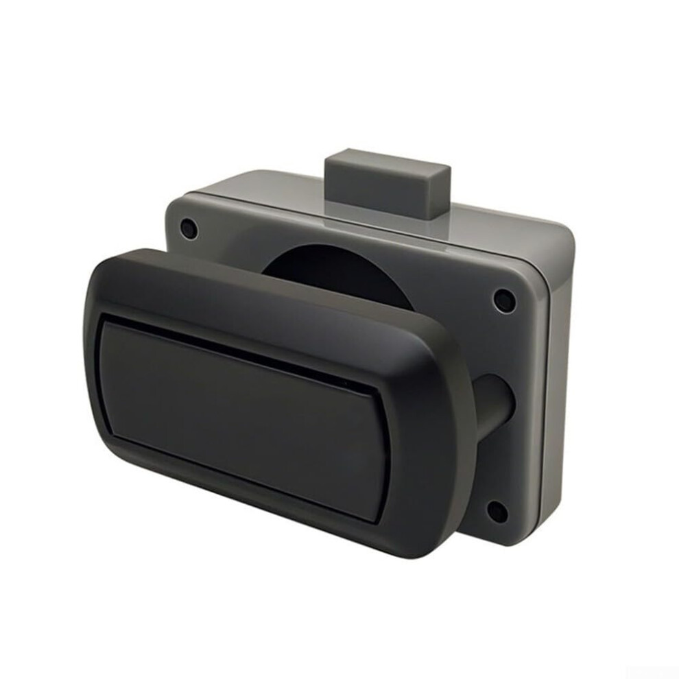 Motorhome Drawer Lock Secure Push Handle Zinc Alloy Abs Catch For Caravan Rv Black 9169991139883