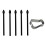 25 Pcs Stylus Refill Replacement Stylus Touch Pen Tip Substite Nib for   Note20/Note10/Tab S6/Tab S7-Black 1