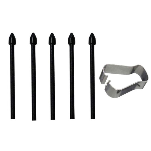 25 Pcs Stylus Refill Replacement Stylus Touch Pen Tip Substite Nib for   Note20/Note10/Tab S6/Tab S7-Black
